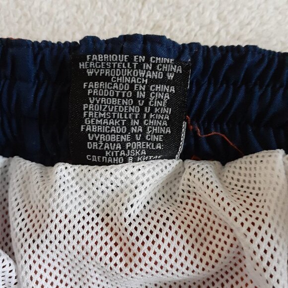 Trespass Men's Medium Quick Dry Mesh Lined Dark Orange Swim Trunks Shorts - Picture 6 of 10